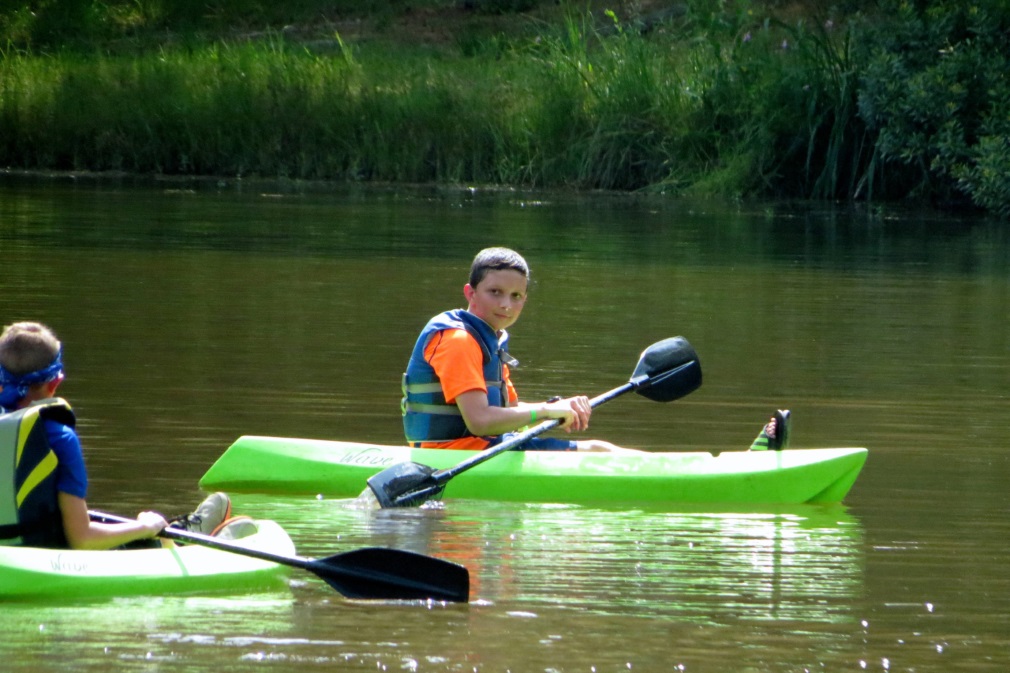 Kayaks on the lake.